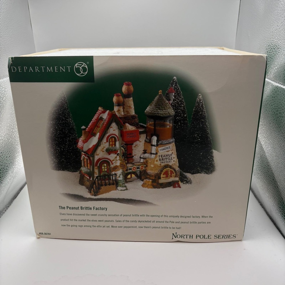 Dept 56 North Pole Series Peanut Brittle Factory Christmas Village House - Picture 6 of 10